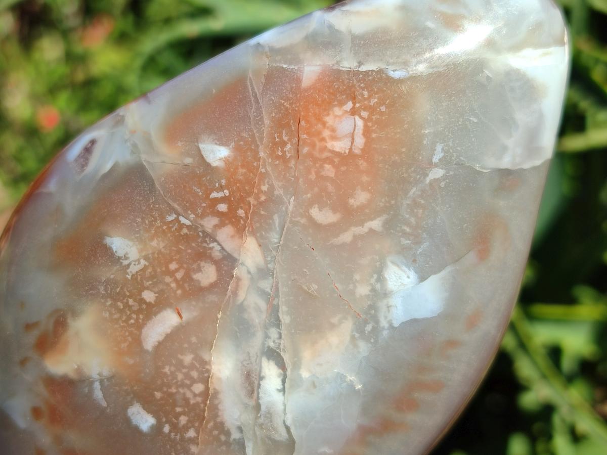 Polished Strawberry Agate Nodules x 2 From Zululand, South Africa