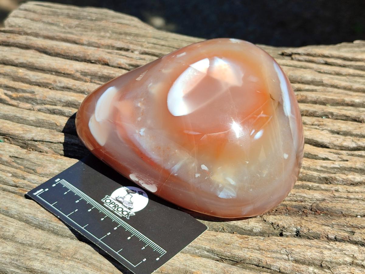 Polished Strawberry Agate Nodules x 2 From Zululand, South Africa