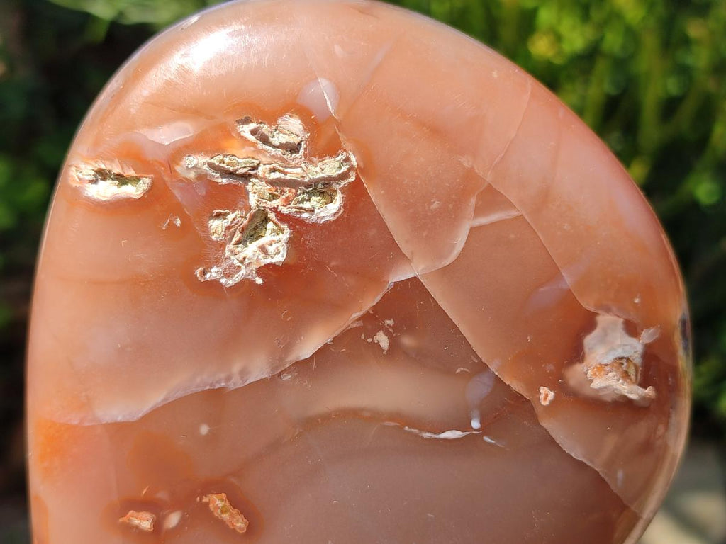 Polished Strawberry Agate Nodules x 2 From Zululand, South Africa