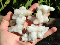 Natural Drusy Snow Finger Crystals x 12 From Albert's Mountain , Lesotho