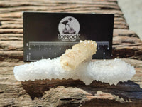 Natural Drusy Snow Finger Crystals x 12 From Albert's Mountain , Lesotho