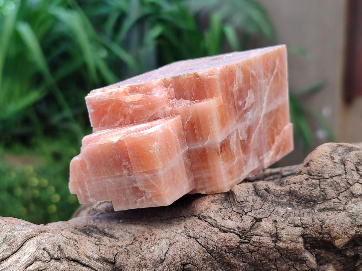 Natural Sunset Orange Calcite Specimens x 6 From Spitzkop, Namibia