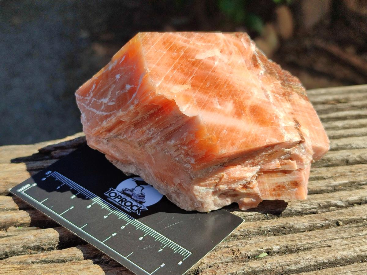 Natural Sunset Orange Calcite Specimens x 6 From Spitzkop, Namibia
