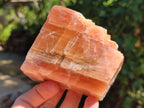 Natural Sunset Orange Calcite Specimens x 6 From Spitzkop, Namibia