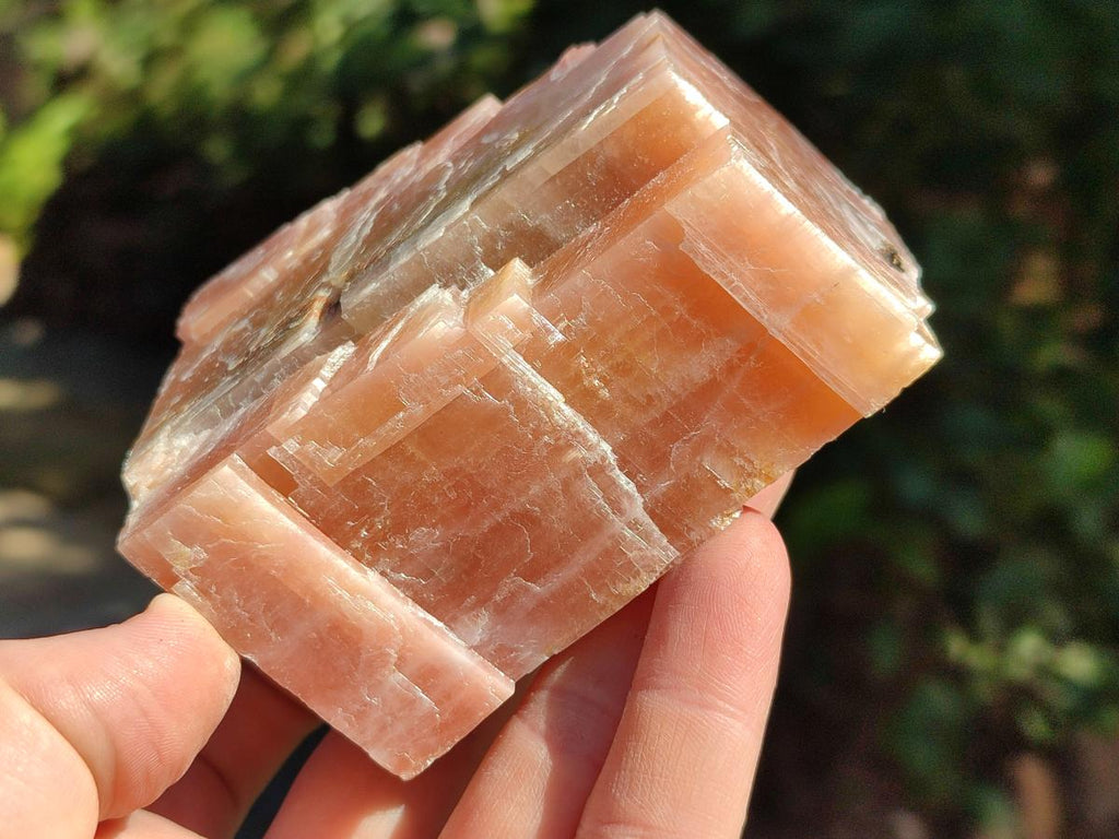 Natural Sunset Orange Calcite Specimens x 6 From Spitzkop, Namibia