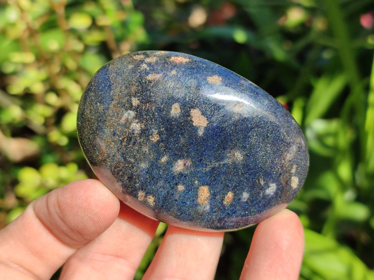 Polished Lazulite Galets x 12 From Madagascar - Toprock Gemstones and Minerals 