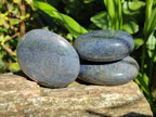 Polished Lazulite Galets x 12 From Madagascar - Toprock Gemstones and Minerals 