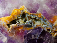 Polished Purple Chevron Amethyst Standing Free Forms x 2 From Madagascar