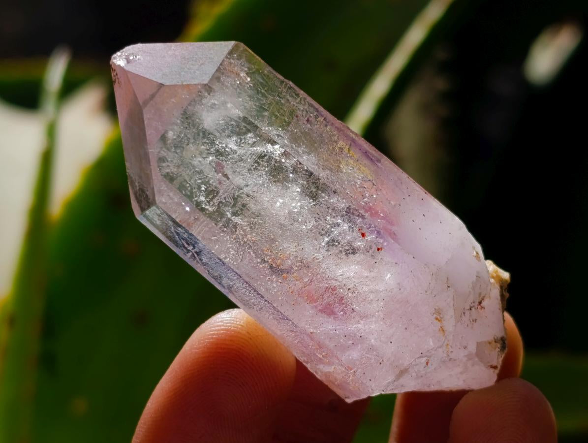 Natural Mix of Smokey, Clear and Amethyst Quartz Crystals x 12 From Brandberg, Namibia