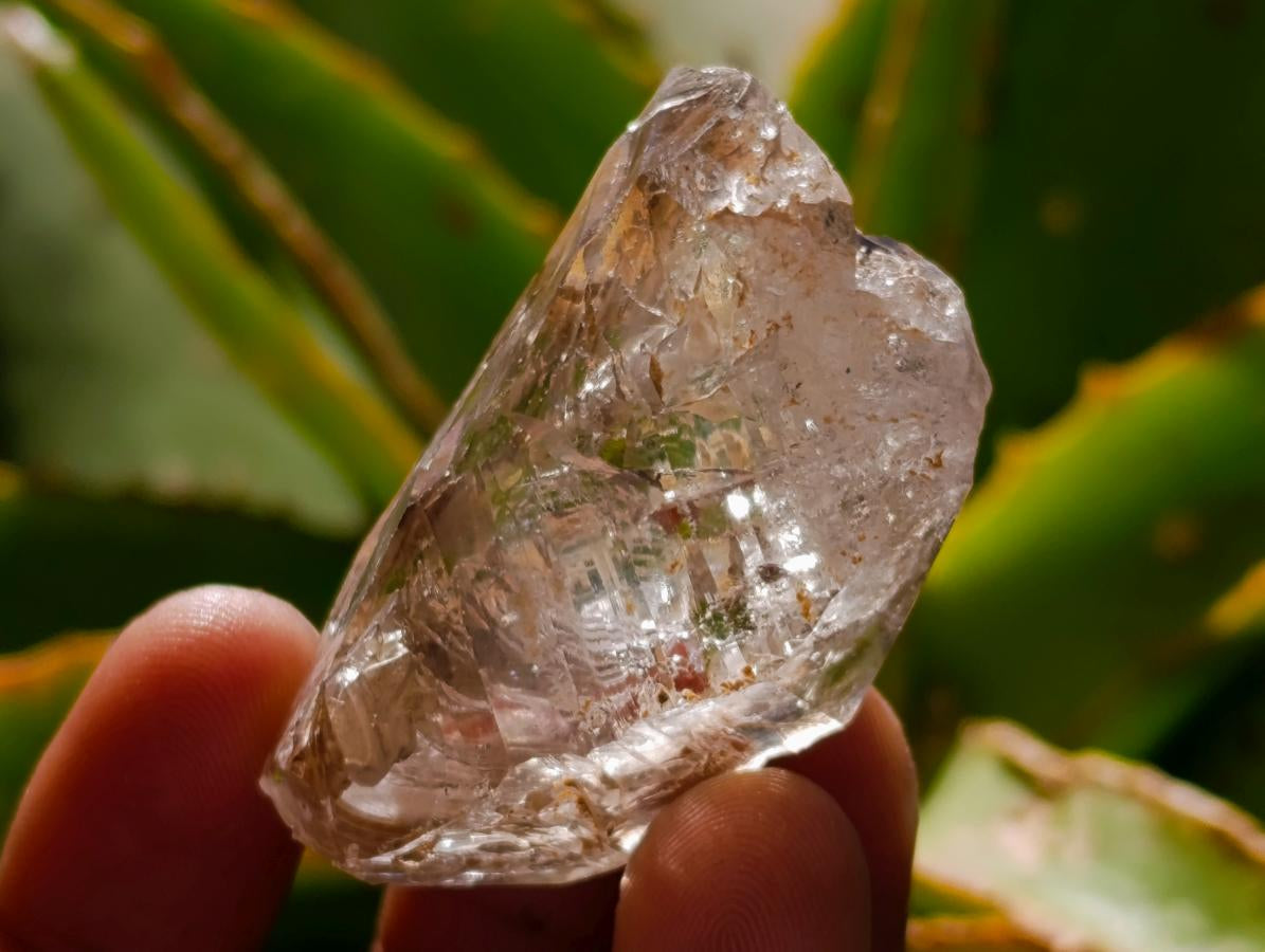 Natural Mix of Smokey, Clear and Amethyst Quartz Crystals x 12 From Brandberg, Namibia
