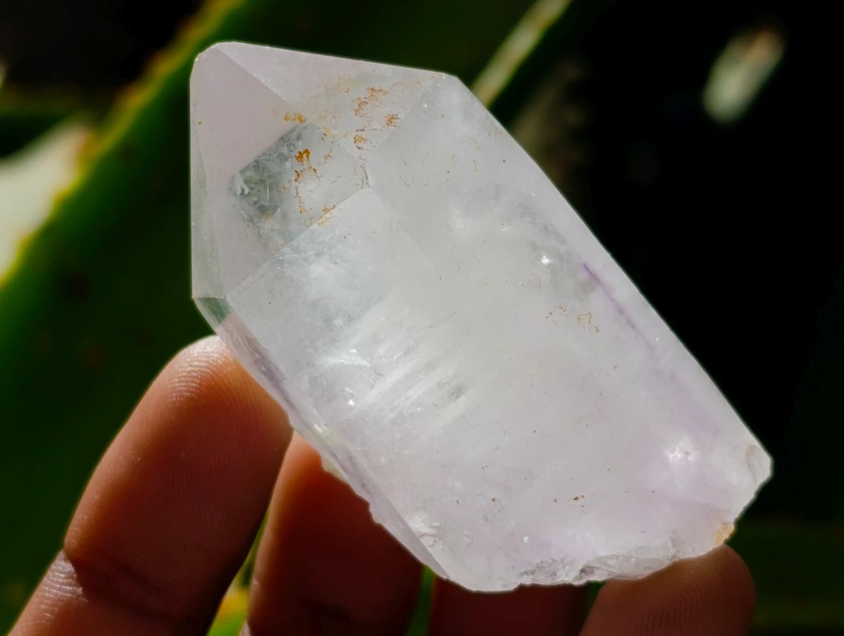 Natural Mix of Smokey, Clear and Amethyst Quartz Crystals x 12 From Brandberg, Namibia