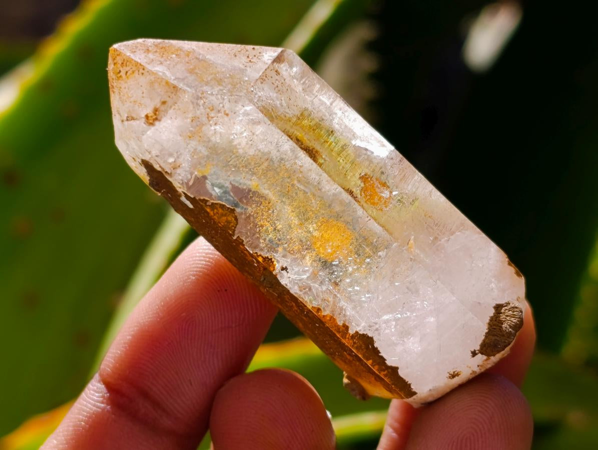 Natural Mix of Smokey, Clear and Amethyst Quartz Crystals x 12 From Brandberg, Namibia