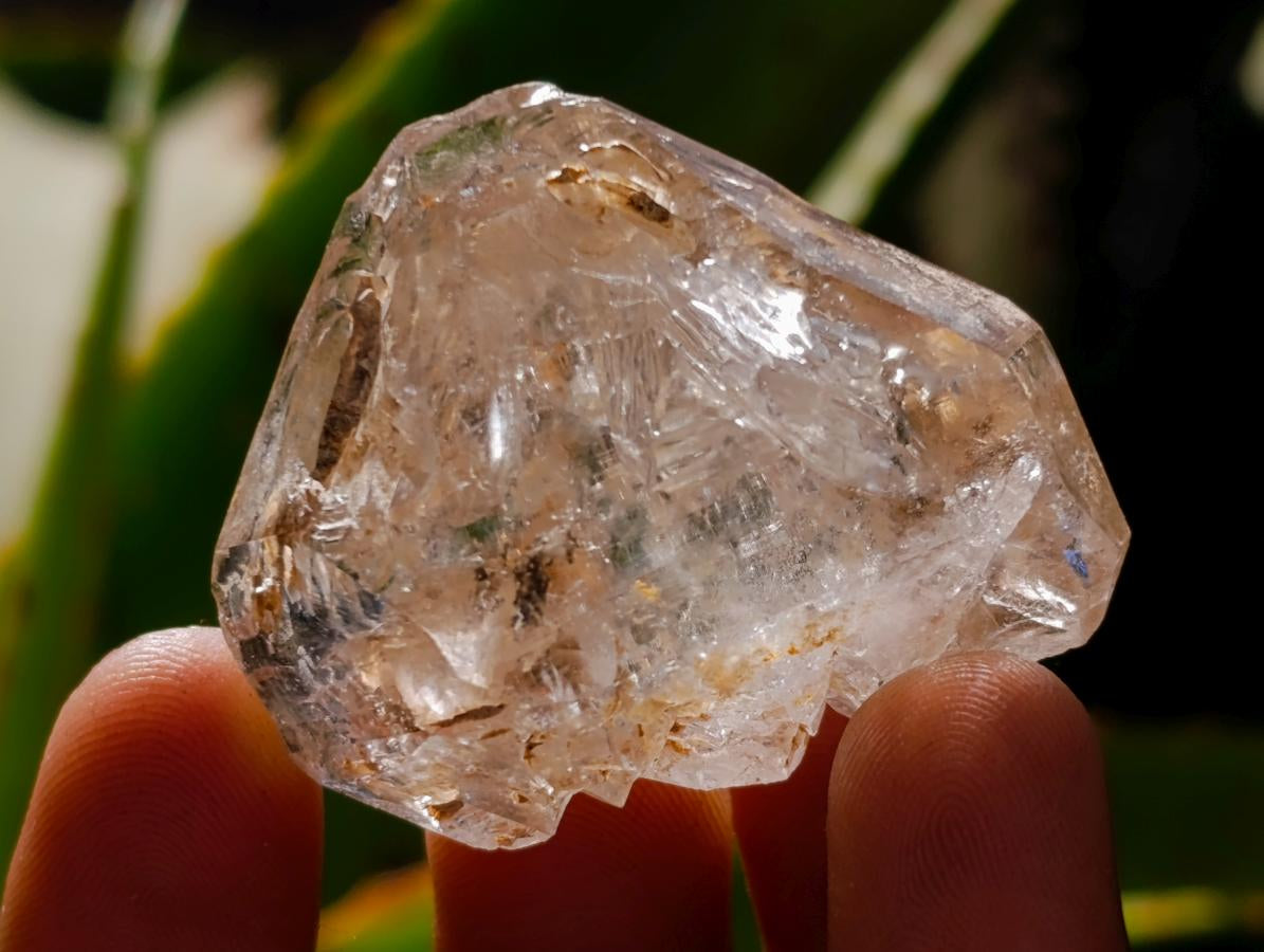 Natural Mix of Smokey, Clear and Amethyst Quartz Crystals x 12 From Brandberg, Namibia