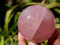 Polished Star Rose Quartz Spheres x 3 From Madagascar
