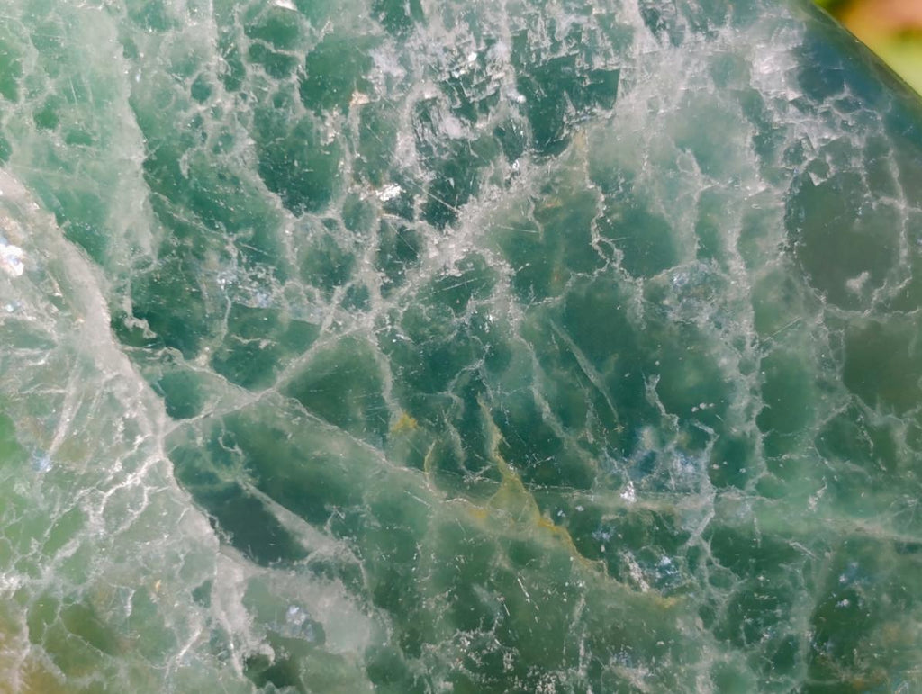 Polished Green Fluorite Standing Free Forms x 2 From Madagascar