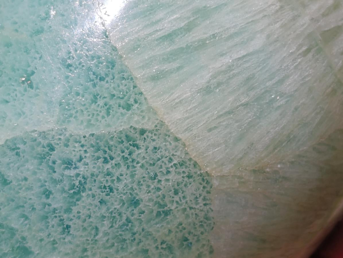 Polished Green Fluorite Standing Free Forms x 2 From Madagascar