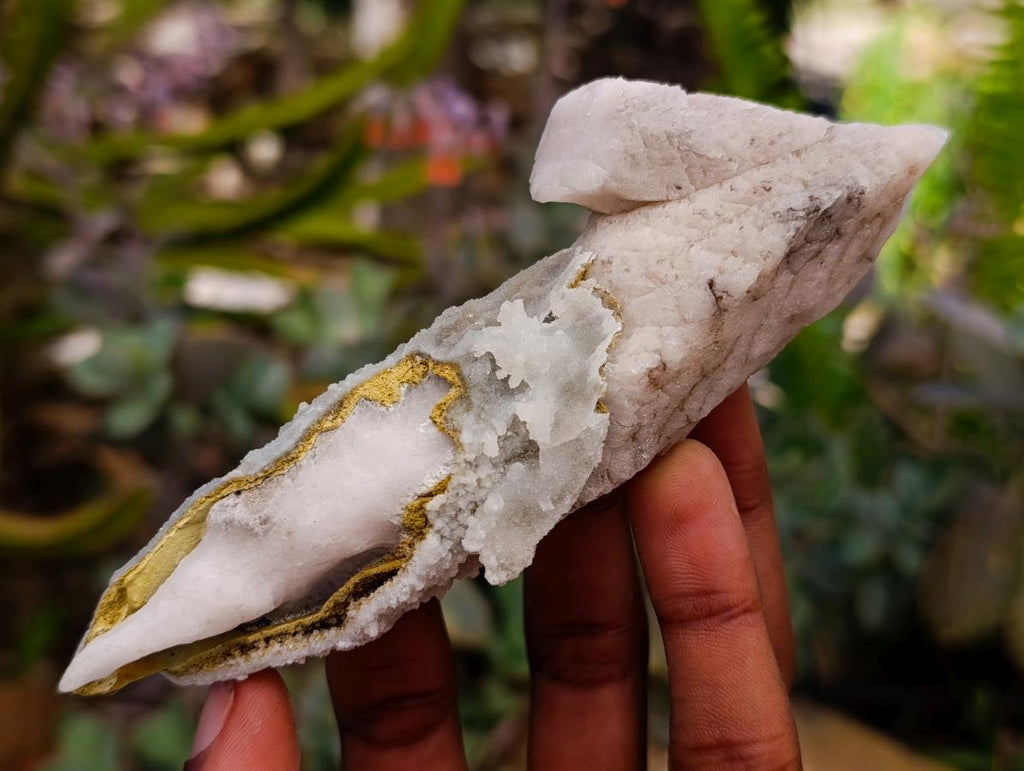 Natural Drusy Quartz Coated Spearhead Calcite Specimens x 12 From Albert's Mountain, Lesotho