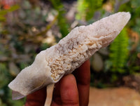 Natural Drusy Quartz Coated Spearhead Calcite Specimens x 12 From Albert's Mountain, Lesotho