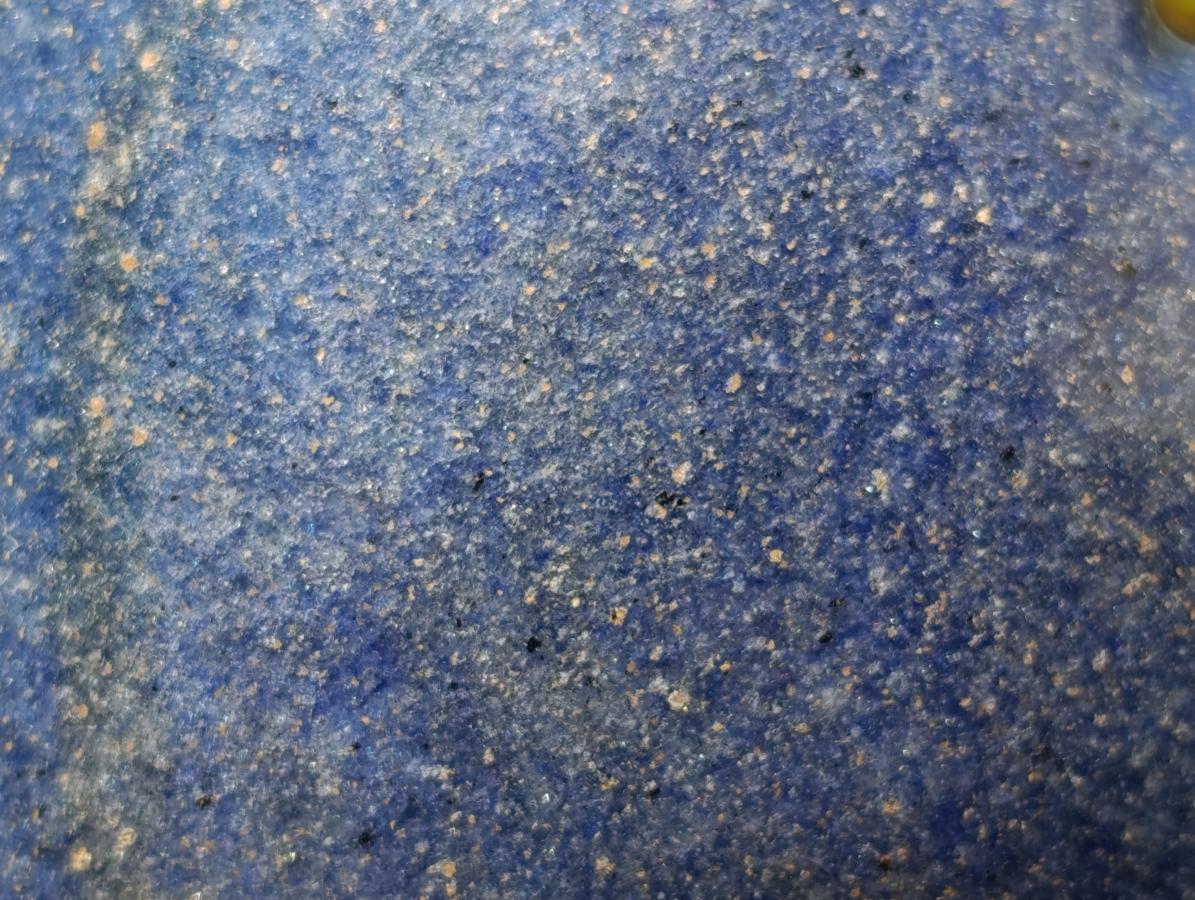 Polished Large Lazulite Hearts x 6 From Madagascar