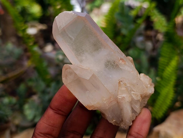 Natural Clear Quartz Crystal Clusters x 12 From Madagascar