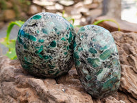 Polished Emerald Mica 'Mutokolite' Free Forms x 6 From Mutoko, Zimbabwe