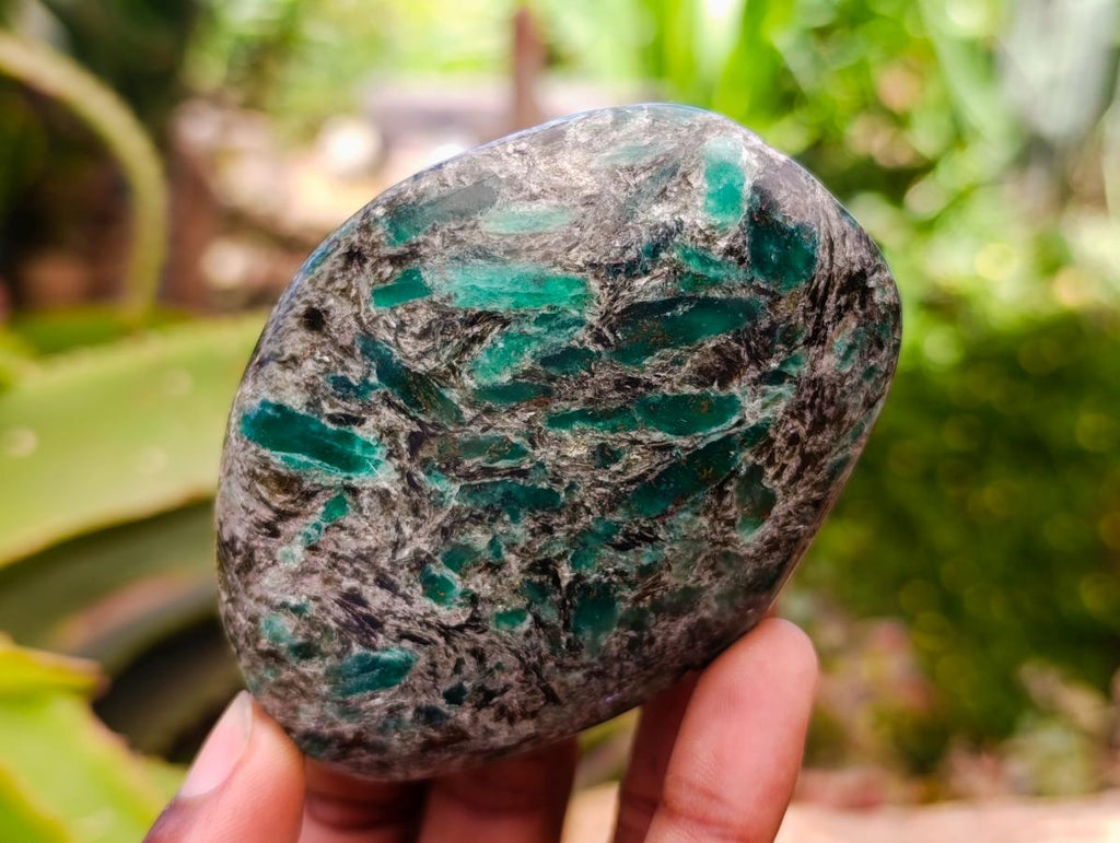 Polished Emerald Mica 'Mutokolite' Free Forms x 6 From Mutoko, Zimbabwe