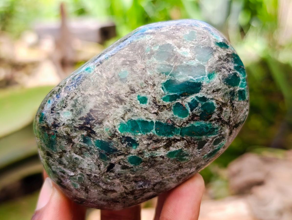 Polished Emerald Mica 'Mutokolite' Free Forms x 6 From Mutoko, Zimbabwe