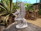 Hand Made White Soapstone Pegasus Carving x 1 From Zimbabwe
