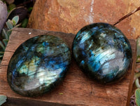 Polished Labradorite Galets x 12 From Tulear, Madagascar