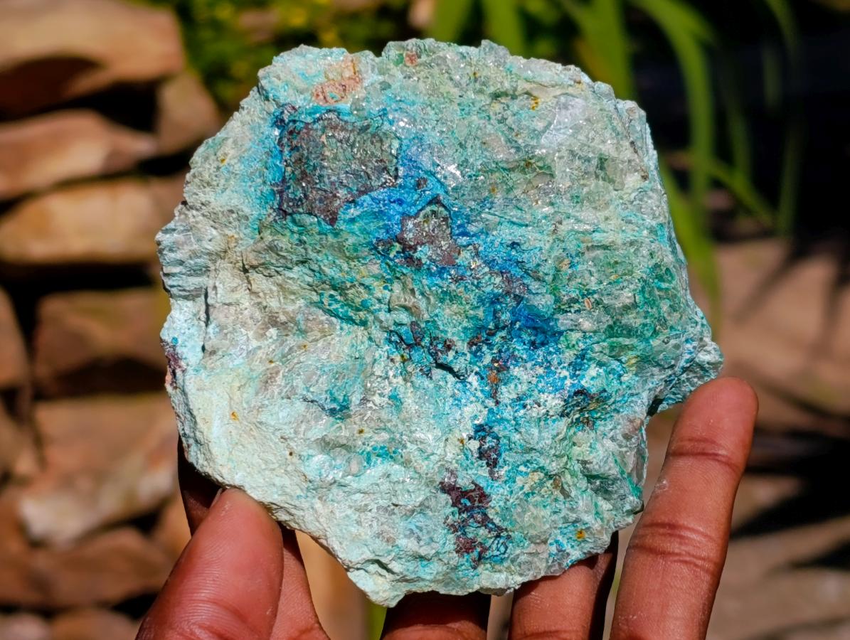 Natural Shattuckite, Malachite And Chrysocolla Specimens x 12 From Kaokoveld, Namibia
