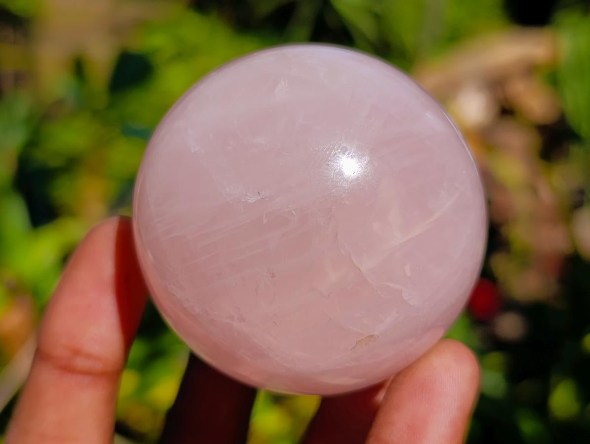 Polished Star Rose Quartz Spheres x 6 From Madagascar