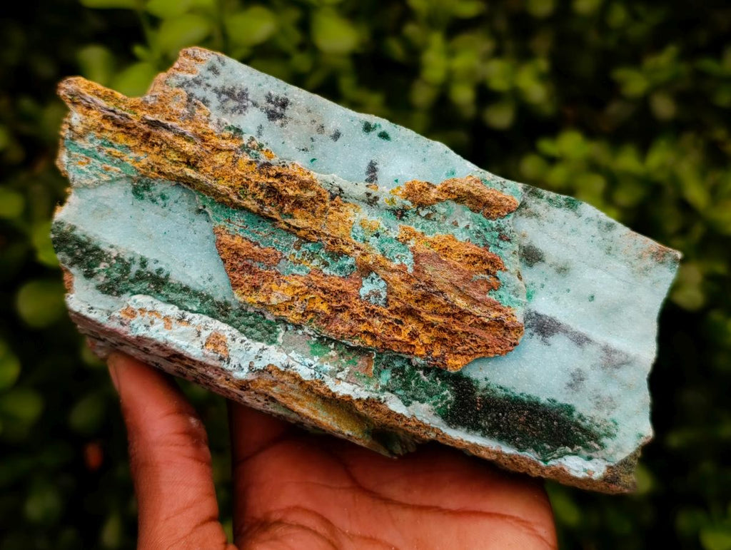 Natural Drusy Coated Chrysocolla With Malachite Specimens x 2 From Lupoto Mine, Congo