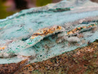 Natural Drusy Coated Chrysocolla With Malachite Specimens x 2 From Lupoto Mine, Congo