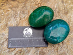 Polished Amazonite Palm Stones x 12 From Madagascar