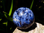 Polished Sodalite Spheres x 2 From Kunene River, Namibia