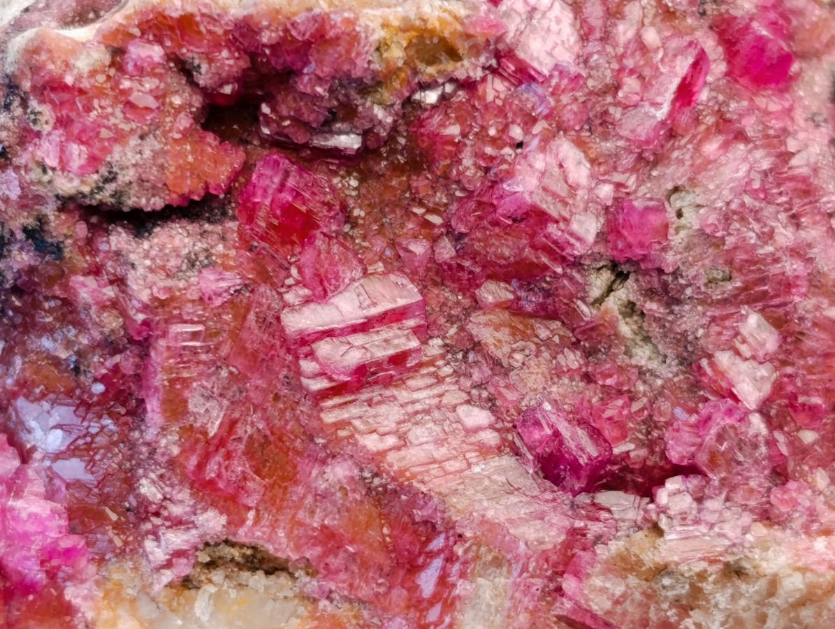 Natural Salrose Cobaltion Dolomite Specimens x 4 From Kakanda, Congo