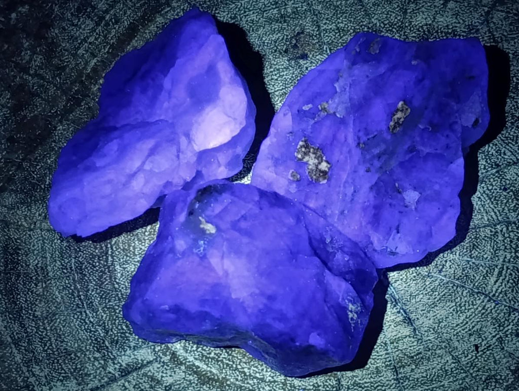 Natural Watermelon Fluorite Cobbed Specimens x 32 From Uis, Namibia