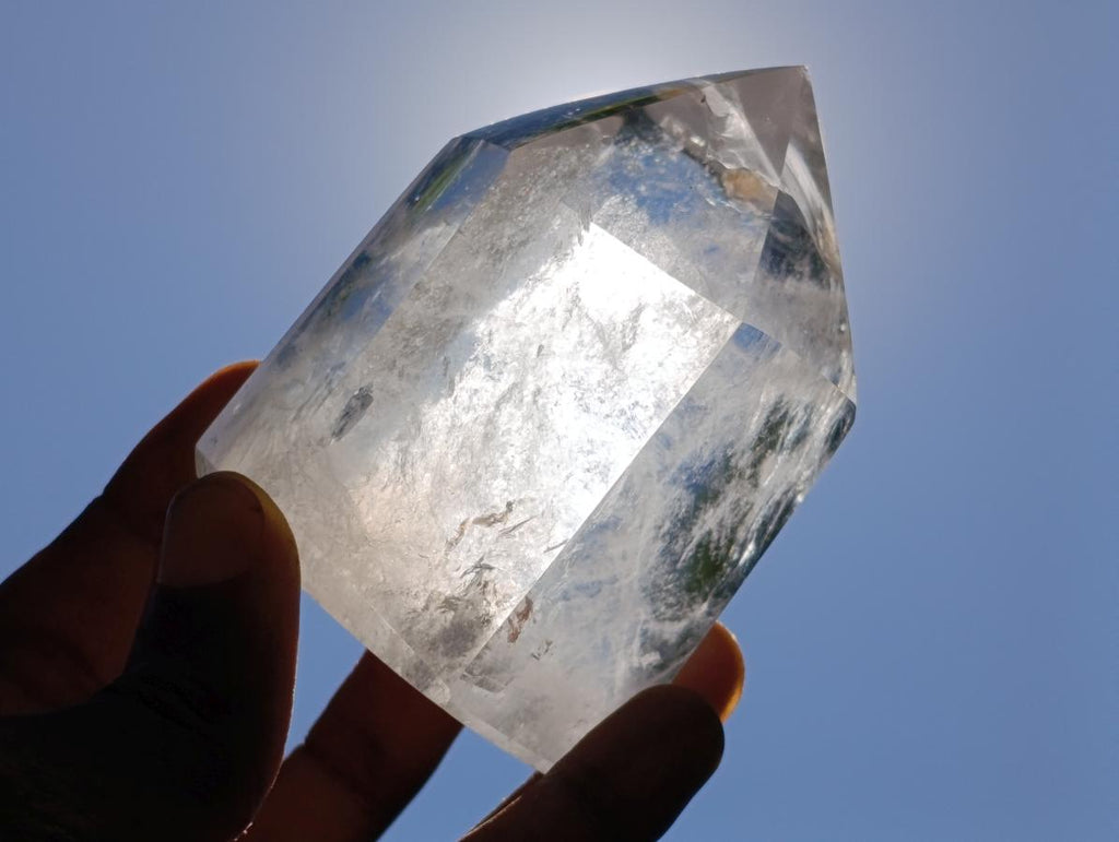 Polished Clear Quartz Crystals x 6 From Madagascar - Toprock Gemstones and Minerals 
