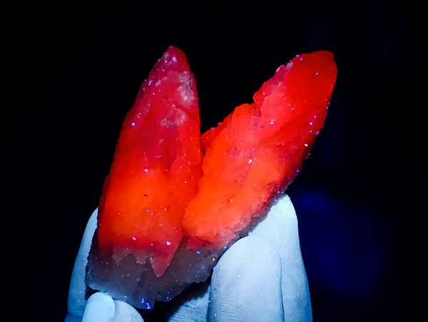 Natural Drusy Quartz Coated Spearhead Calcite Specimens x 35 From Albert's Mountain, Lesotho