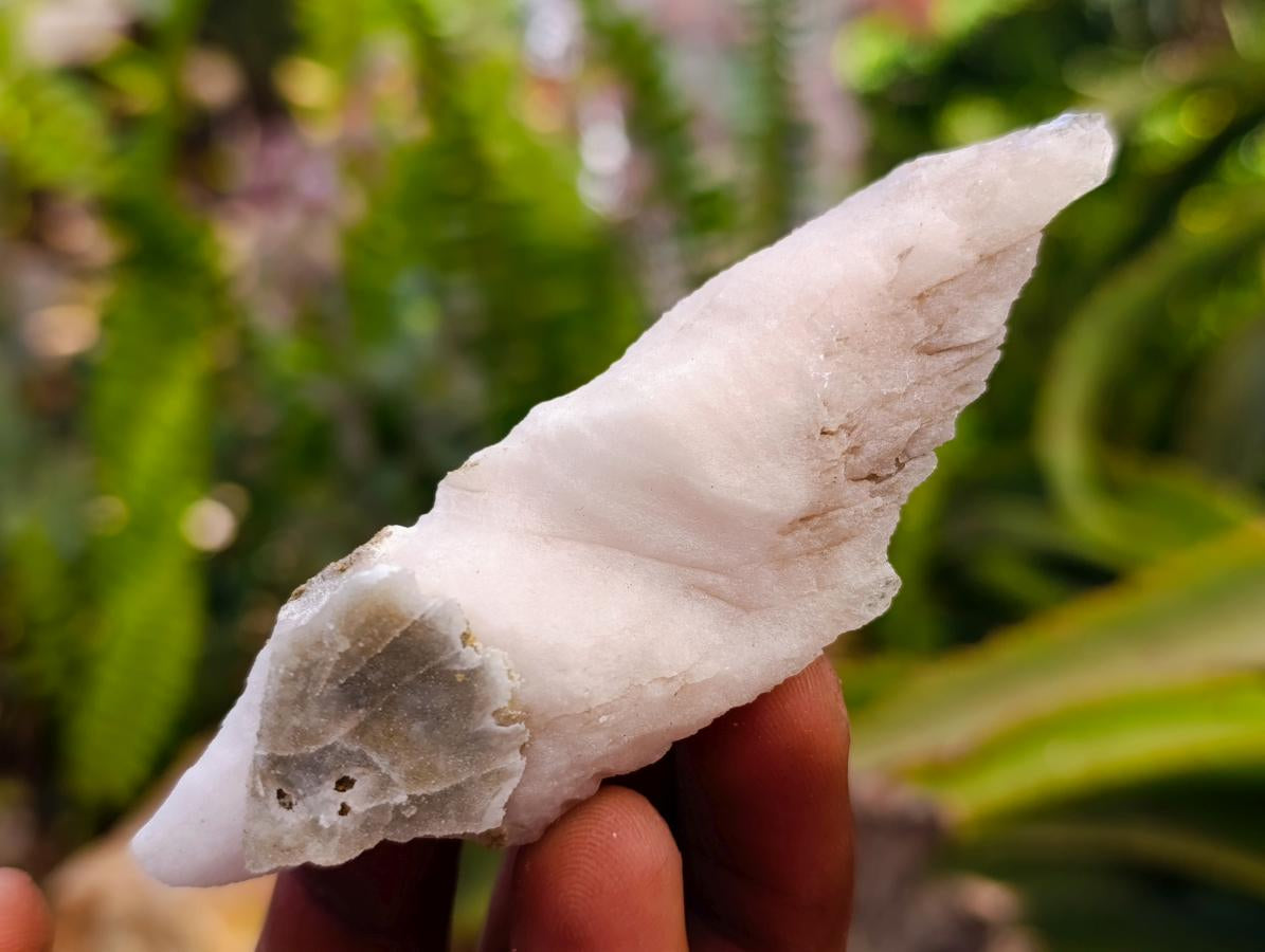 Natural Drusy Quartz Coated Spearhead Calcite Specimens x 35 From Albert's Mountain, Lesotho