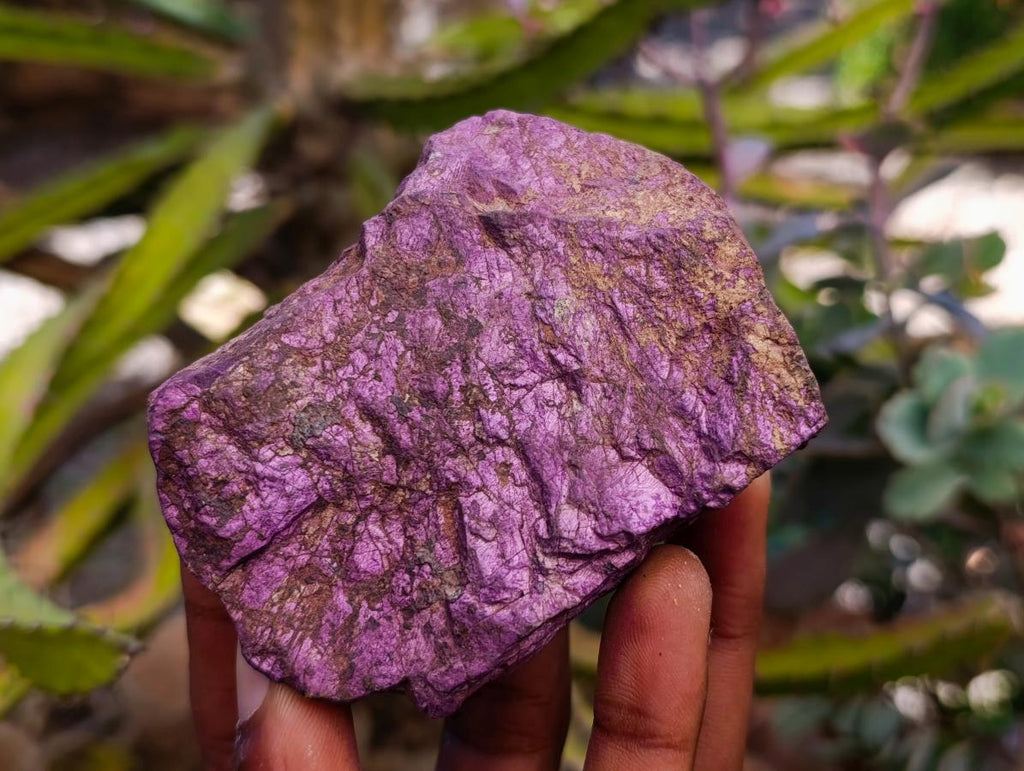 Natural Metallic Cobbed Purpurite Specimens x 6 From Erongo, Namibia