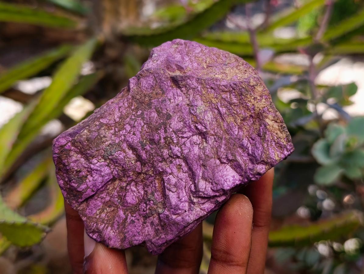 Natural Metallic Cobbed Purpurite Specimens x 6 From Erongo, Namibia