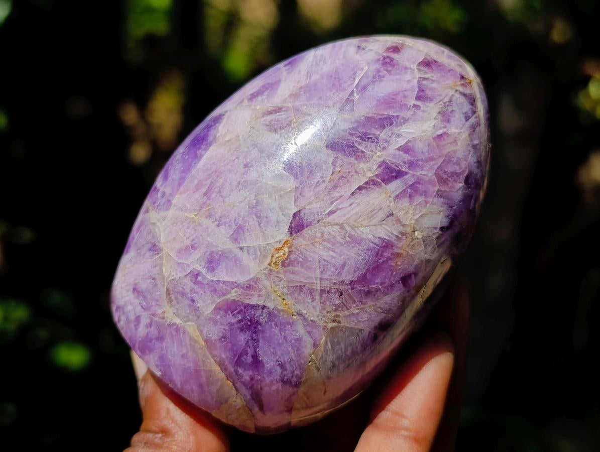 Polished Purple Chevron Amethyst Standing Free Forms x 6 From Madagascar