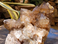 Natural Clear Smokey Citrine Quartz Cluster x 1 From Luena, Congo