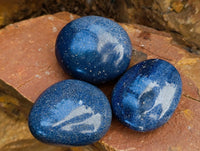 Polished Lazulite Galets x 12 From Madagascar