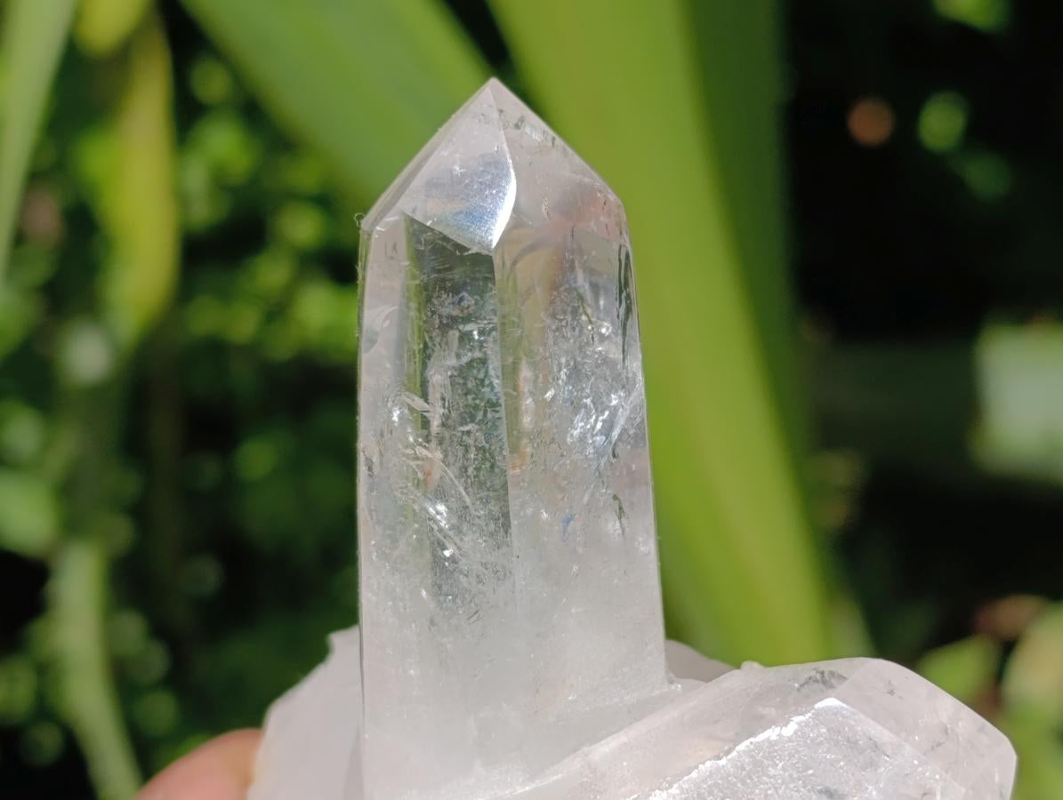 Polished Clear Quartz Clusters x 6 From Madagascar