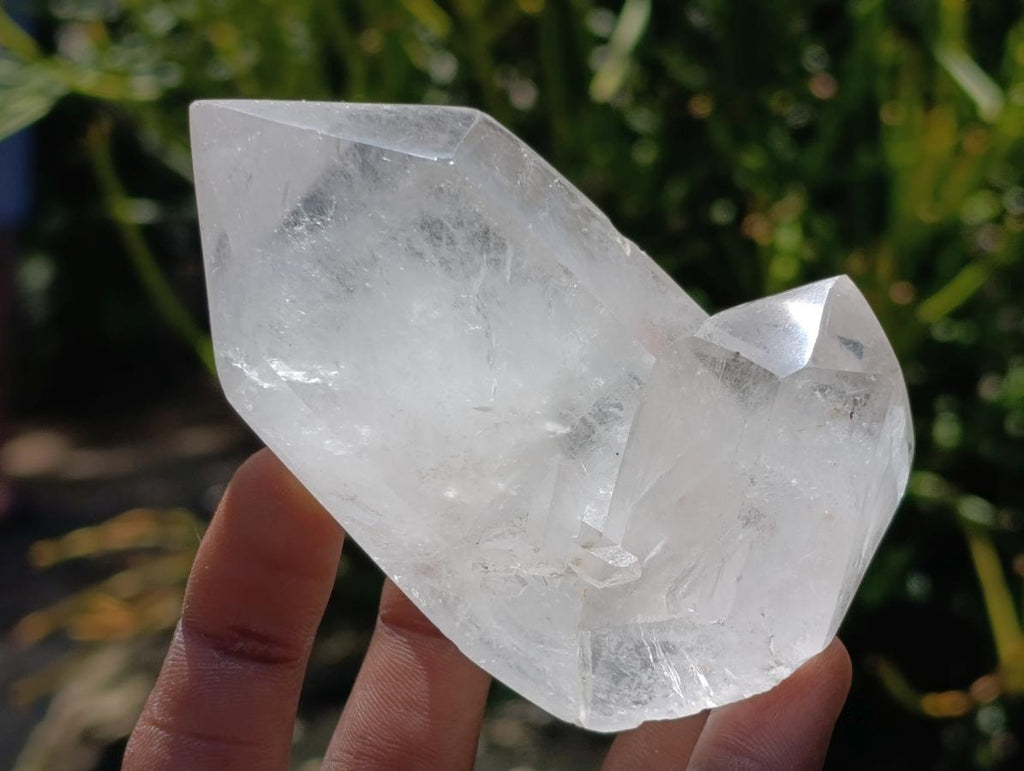 Polished Clear Quartz Clusters x 6 From Madagascar