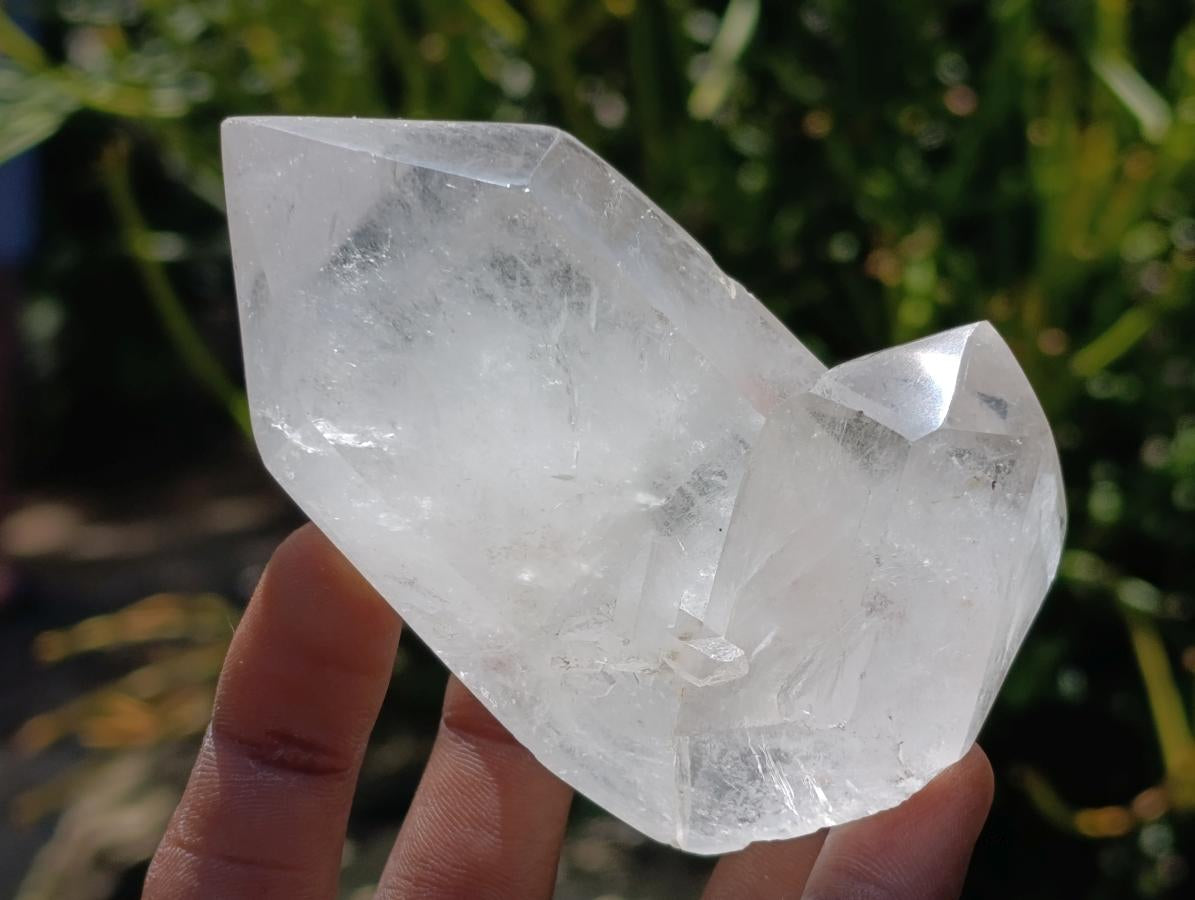 Polished Clear Quartz Clusters x 6 From Madagascar