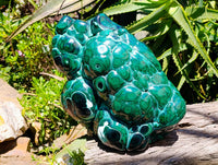 Polished XL Botryoidal Malachite With Chrysocolla Specimen x 1 From Congo