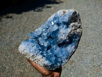 Natural Large Blue Celestite Geode Specimen x 1 From Sakoany, Madagascar